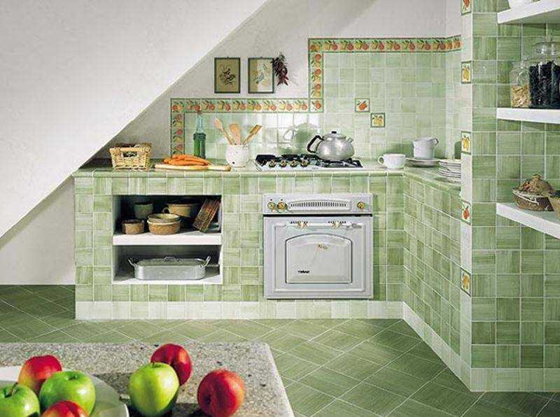 Преимущества керамической плитки в кухне